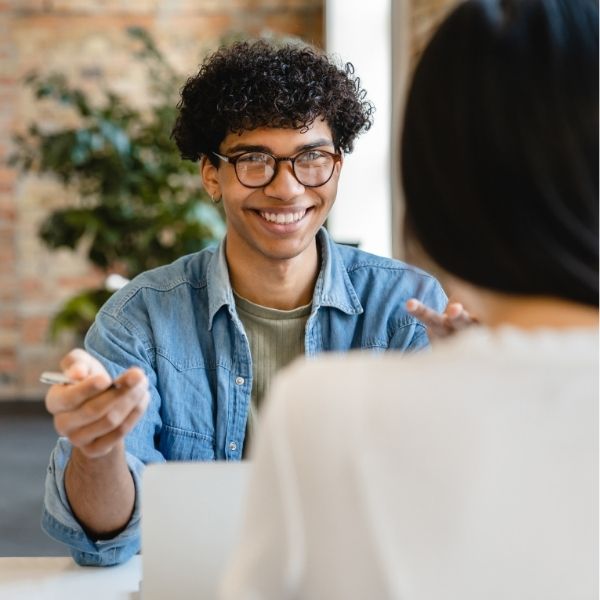 Etudiant lors d'un Jobdating
