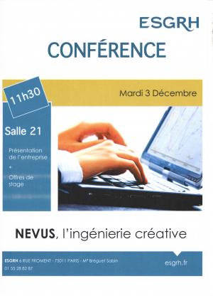 Retour sur la conférence de l'entreprise Nevus Retour sur la conférence de l'entreprise Nevus